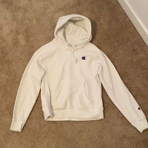 Women’s White Champion Hoodie, Size Small